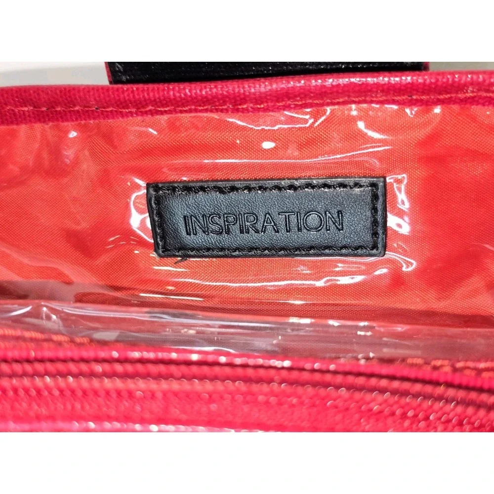 Inspiration Gemini Zodiac Makeup Bag Black Red Travel‎ Toiletry Organizer Case